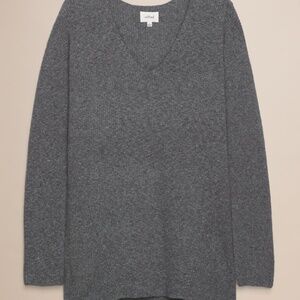 Aritzia Wilfred Henon Sweater - Heather Black (NWT)